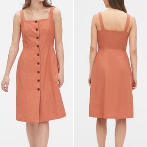 Gap Apron Dress in Coral